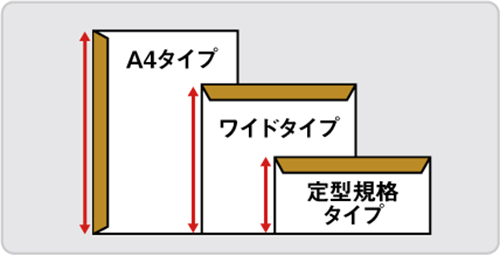 特徴①：従来DMとは異なる形状