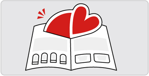 特徴①：気づきやすい3D立体形状