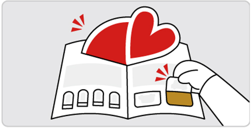 特徴②：めくる仕掛け