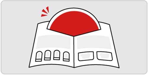 特徴②：開くと絵柄が飛び出す！